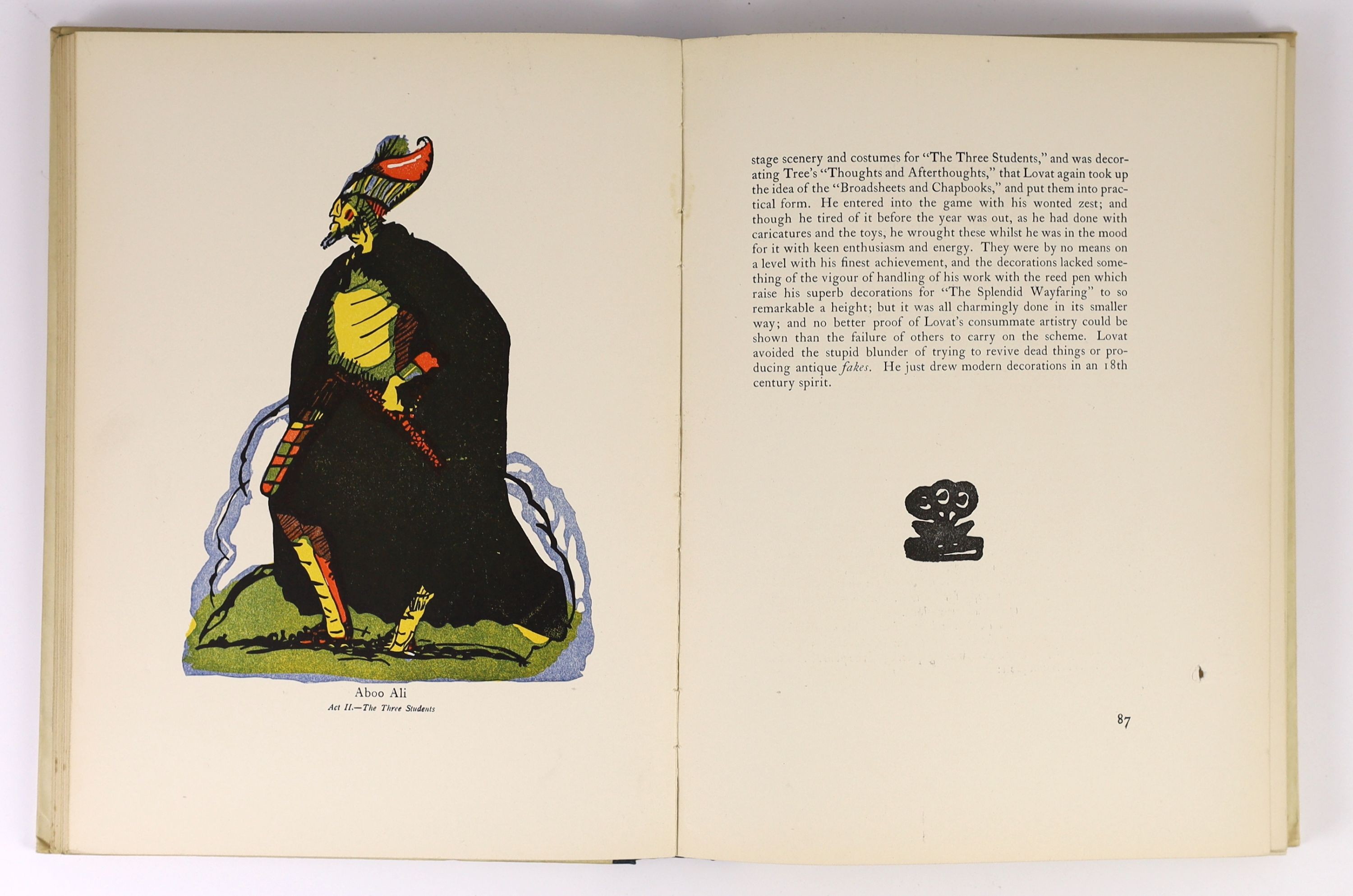 MacFall, Haldane - The Book of Lovat Claud Fraser, 4to, original cloth and pictorial boards, 20 plates, J.M.Dent & Sons, London, 1923